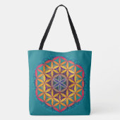 Blume des Lebens Mandala Tasche (Rückseite)