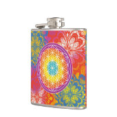 Blume des Lebens mandala Zen Flachmann (Links)