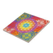 Blume des Lebens mandala Zen Fliese (Seite)
