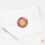 Blume des Lebens mandala Zen Runder Aufkleber (Umschlag)