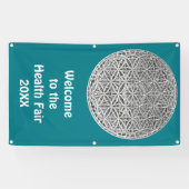 BLUME DES LEBENS - Medaille Silver Banner (Horizontal)