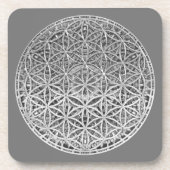 BLUME DES LEBENS - Medaille Silver Getränkeuntersetzer (Vorderseite)