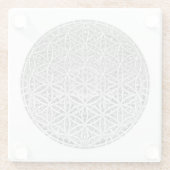BLUME DES LEBENS - Medaille Silver Glasuntersetzer (Rückseite)