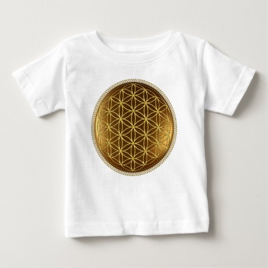 BLUME DES LEBENS - Medaillon der Heiligen Geometri Baby T-shirt (Vorderseite)