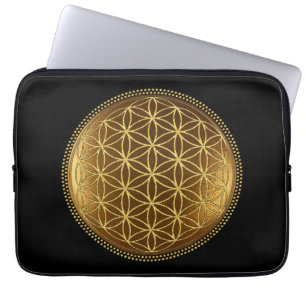BLUME DES LEBENS - Medaillon der Heiligen Geometri Laptopschutzhülle
