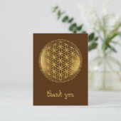 BLUME DES LEBENS - Medaillon der Heiligen Geometri Postkarte (Stehend Vorderseite)