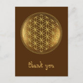 BLUME DES LEBENS - Medaillon der Heiligen Geometri Postkarte (Vorderseite)