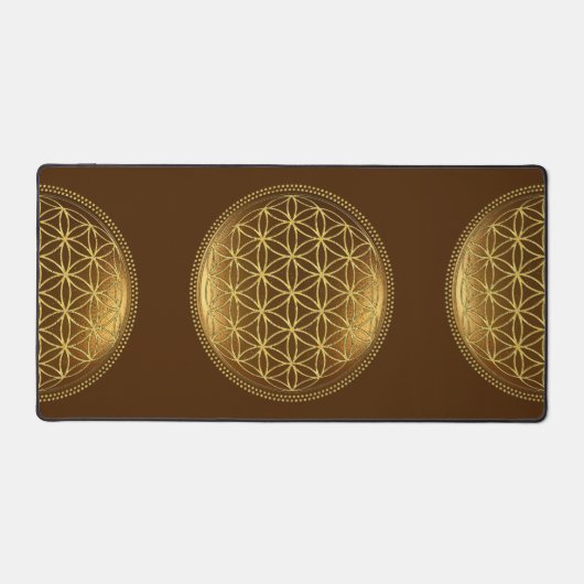 BLUME DES LEBENS - Medaillon der Heiligen Geometri Schreibtischunterlage (Vorderseite)