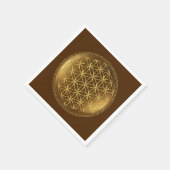 BLUME DES LEBENS - Medaillon der Heiligen Geometri Serviette (Ecke)