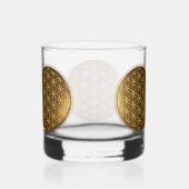 BLUME DES LEBENS - Medaillon der Heiligen Geometri Whiskyglas (Rechts)
