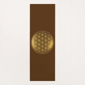 BLUME DES LEBENS - Medaillon der Heiligen Geometri Yogamatte (Rückseite)
