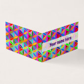 BLUME DES LEBENS - mehrfarbige Gradientenmuster Visitenkarten (Vorderseite)