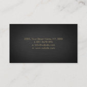 Blume des Lebens metallisch geprägt Visitenkarte (Rückseite)