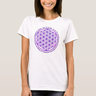Blume des Lebens - Moola Beschwörungsformel - T-Shirt