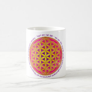 Blume des Lebens / Moola Mantra Kaffeetasse