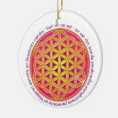 Blume des Lebens / Moola Mantra Keramikornament (Links)