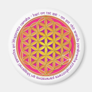 Blume des Lebens / Moola Mantra Magnet