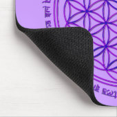 Blume des Lebens - Moola Mantra - violett Mousepad (Ecke)