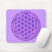 Blume des Lebens - Moola Mantra - violett Mousepad (Mit Mouse)