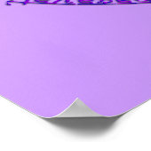 Blume des Lebens - Moola Mantra - violett Poster (Ecke)