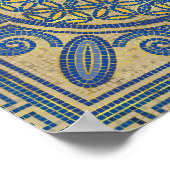 Blume des Lebens - Mosaiksteinschmuck N1 Poster (Ecke)