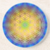 Blume des Lebens Motiv 10 Untersetzer (Vorne)