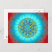 Blume des Lebens Motiv 11 Postkarte (Vorne/Hinten)
