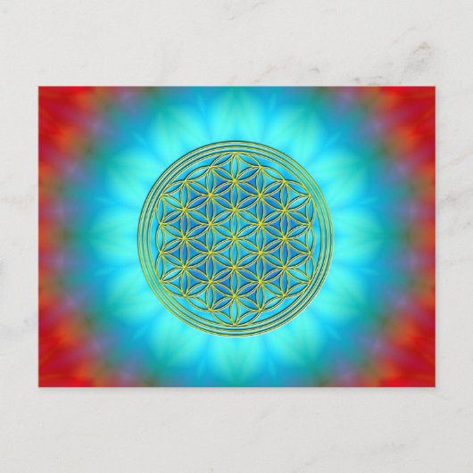 Blume des Lebens Motiv 11 Postkarte (Vorderseite)