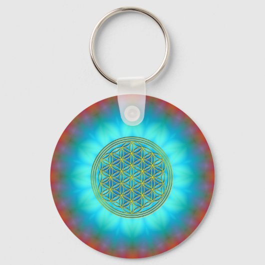 Blume des Lebens Motiv 11 Schlüsselanhänger (Vorderseite)