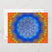 Blume des Lebens Motiv 14 Postkarte (Vorne/Hinten)
