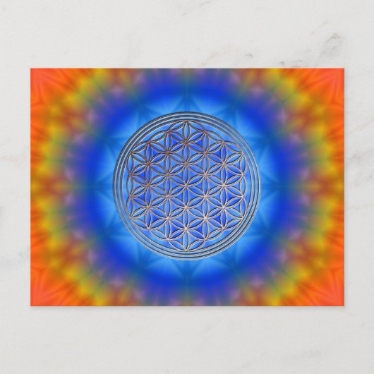 Blume des Lebens Motiv 14 Postkarte (Vorderseite)