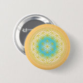 Blume DES Lebens Motiv 2 Button (Vorne & Hinten)