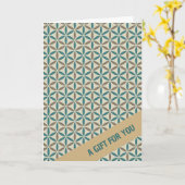 BLUME DES LEBENS - Muster der Briefmarke 1 Karte (Gelbe Blume)