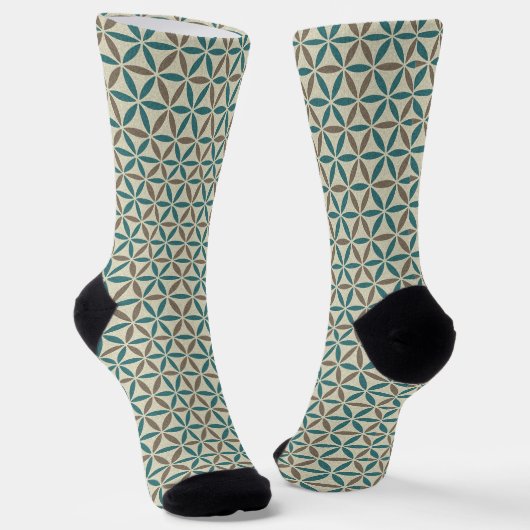 BLUME DES LEBENS - Muster der Briefmarke 1 Socken (Gewinkelt)