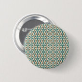 Blume des Lebens - Muster der Briefmarke - BG 1 Button (Vorne & Hinten)