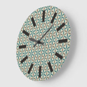 Blume des Lebens - Muster der Briefmarke - BG 1 Große Wanduhr (Winkel)