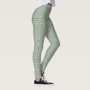 Blume des Lebens - Muster der Briefmarke - BG 1 Leggings
