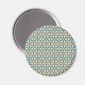 Blume des Lebens - Muster der Briefmarke - BG 1 Magnet (Vorderseite/Rückseite)