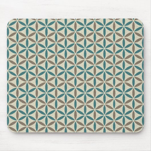 Blume des Lebens - Muster der Briefmarke - BG 1 Mousepad (Vorne)