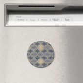 Blume des Lebens - Muster der Briefmarke - blauer Magnet (In Situ (Geschirrspüler))
