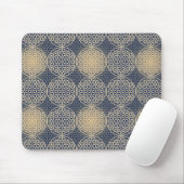 Blume des Lebens - Muster der Briefmarke - blauer  Mousepad (Mit Mouse)