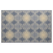 Blume des Lebens - Muster der Briefmarke - blauer  Stoff (Yard (91,4 cm))
