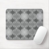 Blume des Lebens - Muster der Briefmarke - grau Mousepad (Mit Mouse)