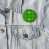 Blume des Lebens - Muster der Briefmarke - grün Button (Beispiel)