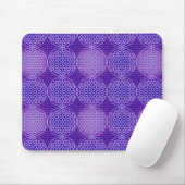 Blume des Lebens - Muster der Briefmarke - lila Mousepad (Mit Mouse)