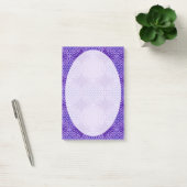 Blume des Lebens - Muster der Briefmarke - lila Post-it Klebezettel (Büro)