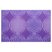 Blume des Lebens - Muster der Briefmarke - lila Stoff (Fat Quarter (45,7 x 55,9 cm))