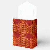 Blume des Lebens - Muster der Briefmarke - orange Geschenkschachtel (Geöffnet)