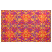 Blume des Lebens - Muster der Briefmarke - orange- Stoff (Yard (91,4 cm))