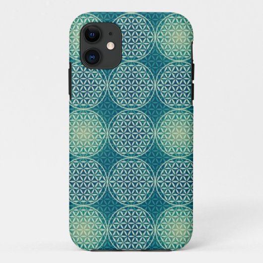 Blume des Lebens - Muster der Briefmarke - Zyanbla Case-Mate iPhone Hülle (Rückseite)